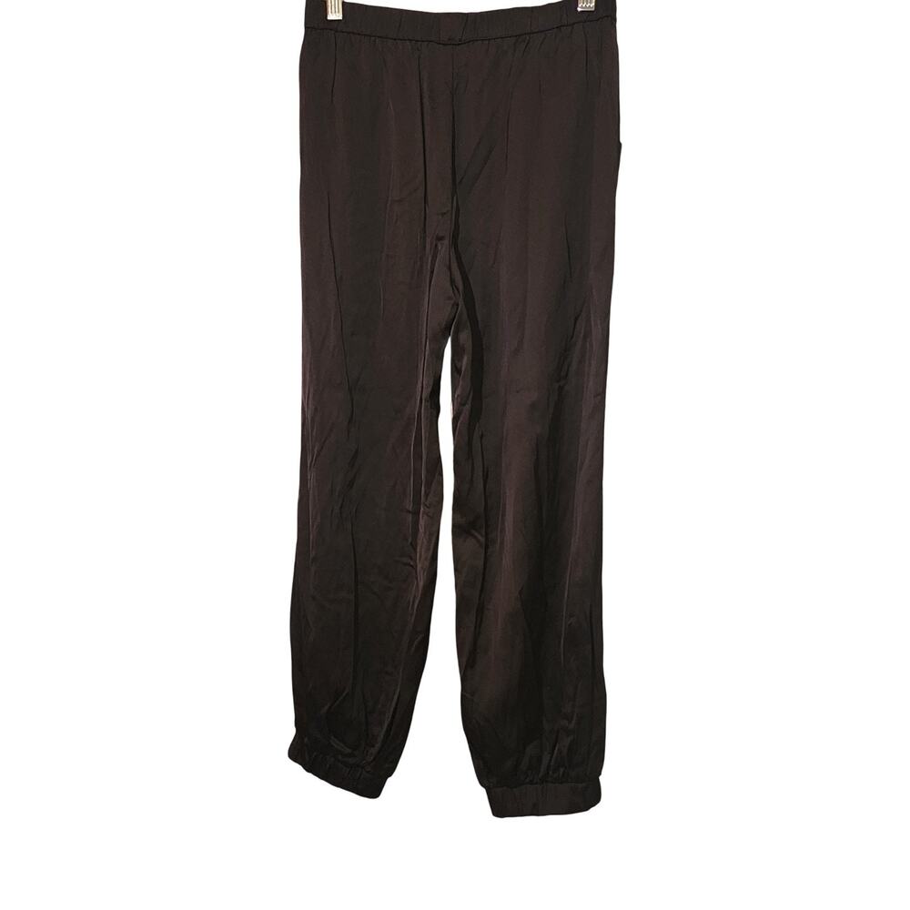 Black Elastic Waistband Pockets Sweatpants Girls Size Large
